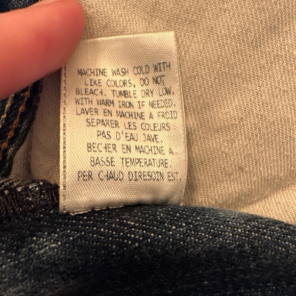 Guess Lincoln Slim Straight Blue Jeans Distressed Los Angeles 1981 Mens 34x32 - Picture 7 of 12